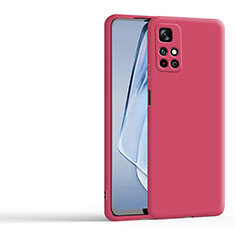 Funda Silicona Ultrafina Goma 360 Grados Carcasa YK3 para Xiaomi Redmi Note 11 4G (2022) Rojo