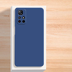 Funda Silicona Ultrafina Goma 360 Grados Carcasa YK3 para Xiaomi Redmi Note 11 5G Azul