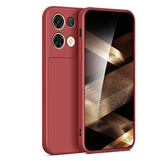 Funda Silicona Ultrafina Goma 360 Grados Carcasa YK3 para Xiaomi Redmi Note 13 5G Rojo