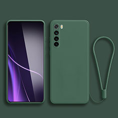 Funda Silicona Ultrafina Goma 360 Grados Carcasa YK3 para Xiaomi Redmi Note 8 (2021) Verde Noche