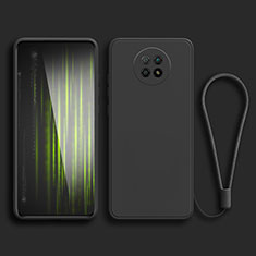 Funda Silicona Ultrafina Goma 360 Grados Carcasa YK3 para Xiaomi Redmi Note 9 5G Negro