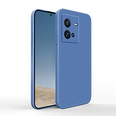 Funda Silicona Ultrafina Goma 360 Grados Carcasa YK4 para Vivo iQOO 10 Pro 5G Azul