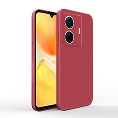 Funda Silicona Ultrafina Goma 360 Grados Carcasa YK4 para Vivo iQOO Z6 Pro 5G Rojo