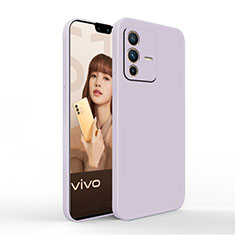 Funda Silicona Ultrafina Goma 360 Grados Carcasa YK4 para Vivo V23 5G Purpura Claro