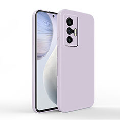 Funda Silicona Ultrafina Goma 360 Grados Carcasa YK4 para Vivo X70 5G Purpura Claro