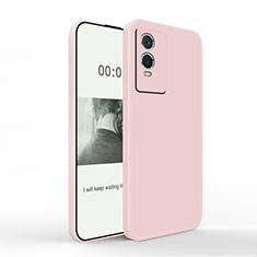 Funda Silicona Ultrafina Goma 360 Grados Carcasa YK4 para Vivo Y76s 5G Rosa