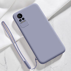 Funda Silicona Ultrafina Goma 360 Grados Carcasa YK4 para Xiaomi Civi 1S 5G Gris Lavanda