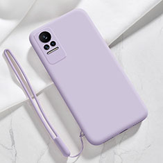 Funda Silicona Ultrafina Goma 360 Grados Carcasa YK4 para Xiaomi Civi 1S 5G Purpura Claro