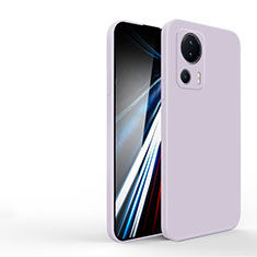 Funda Silicona Ultrafina Goma 360 Grados Carcasa YK4 para Xiaomi Mi 12 Lite NE 5G Purpura Claro