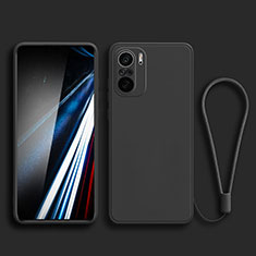Funda Silicona Ultrafina Goma 360 Grados Carcasa YK4 para Xiaomi Poco F3 5G Negro