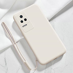 Funda Silicona Ultrafina Goma 360 Grados Carcasa YK4 para Xiaomi Poco F4 5G Blanco