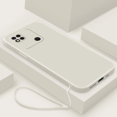 Funda Silicona Ultrafina Goma 360 Grados Carcasa YK4 para Xiaomi Redmi 10A 4G Blanco