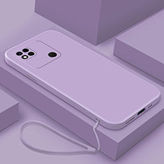 Funda Silicona Ultrafina Goma 360 Grados Carcasa YK4 para Xiaomi Redmi 10A 4G Morado