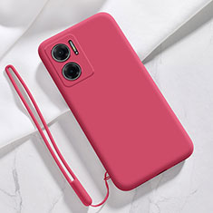 Funda Silicona Ultrafina Goma 360 Grados Carcasa YK4 para Xiaomi Redmi 11 Prime 5G Rojo