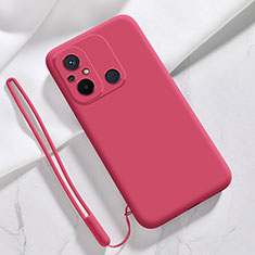 Funda Silicona Ultrafina Goma 360 Grados Carcasa YK4 para Xiaomi Redmi 11A 4G Rojo