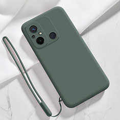 Funda Silicona Ultrafina Goma 360 Grados Carcasa YK4 para Xiaomi Redmi 11A 4G Verde Noche