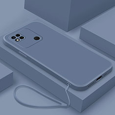 Funda Silicona Ultrafina Goma 360 Grados Carcasa YK4 para Xiaomi Redmi 9 India Gris Lavanda