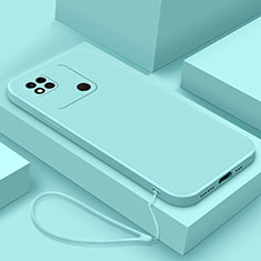 Funda Silicona Ultrafina Goma 360 Grados Carcasa YK4 para Xiaomi Redmi 9C Azul Claro