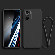 Funda Silicona Ultrafina Goma 360 Grados Carcasa YK4 para Xiaomi Redmi K40 Pro 5G Negro