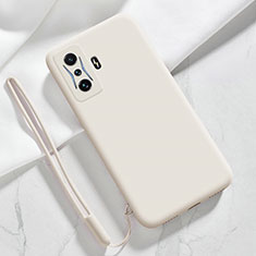 Funda Silicona Ultrafina Goma 360 Grados Carcasa YK4 para Xiaomi Redmi K50 Gaming AMG F1 5G Blanco