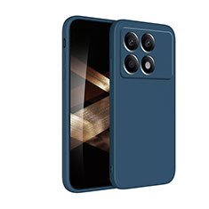 Funda Silicona Ultrafina Goma 360 Grados Carcasa YK4 para Xiaomi Redmi K70 5G Azul