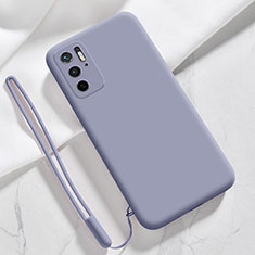 Funda Silicona Ultrafina Goma 360 Grados Carcasa YK4 para Xiaomi Redmi Note 10T 5G Gris Lavanda