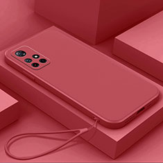 Funda Silicona Ultrafina Goma 360 Grados Carcasa YK4 para Xiaomi Redmi Note 11 5G Rojo