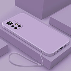 Funda Silicona Ultrafina Goma 360 Grados Carcasa YK4 para Xiaomi Redmi Note 11S 5G Morado