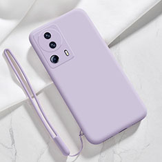 Funda Silicona Ultrafina Goma 360 Grados Carcasa YK5 para Xiaomi Civi 2 5G Purpura Claro