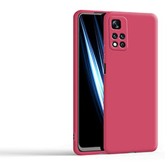 Funda Silicona Ultrafina Goma 360 Grados Carcasa YK5 para Xiaomi Mi 11i 5G (2022) Rojo