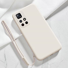 Funda Silicona Ultrafina Goma 360 Grados Carcasa YK5 para Xiaomi Poco M4 Pro 5G Blanco