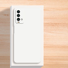 Funda Silicona Ultrafina Goma 360 Grados Carcasa YK5 para Xiaomi Redmi 9T 4G Blanco