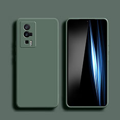 Funda Silicona Ultrafina Goma 360 Grados Carcasa YK5 para Xiaomi Redmi K60 5G Verde