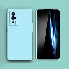 Funda Silicona Ultrafina Goma 360 Grados Carcasa YK5 para Xiaomi Redmi K60 Pro 5G Cian