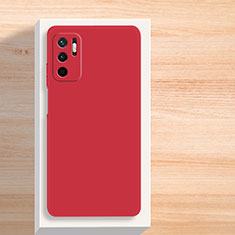 Funda Silicona Ultrafina Goma 360 Grados Carcasa YK5 para Xiaomi Redmi Note 10T 5G Rojo