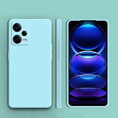 Funda Silicona Ultrafina Goma 360 Grados Carcasa YK5 para Xiaomi Redmi Note 12 5G Azul Claro