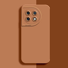 Funda Silicona Ultrafina Goma 360 Grados Carcasa YK6 para OnePlus 11 5G Marron