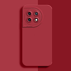 Funda Silicona Ultrafina Goma 360 Grados Carcasa YK6 para OnePlus 11 5G Rojo