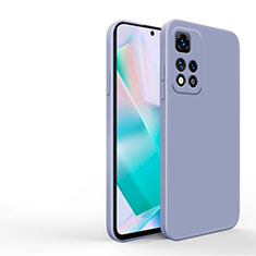 Funda Silicona Ultrafina Goma 360 Grados Carcasa YK6 para Xiaomi Mi 11i 5G (2022) Gris Lavanda