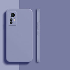 Funda Silicona Ultrafina Goma 360 Grados Carcasa YK6 para Xiaomi Mi 12T 5G Gris Lavanda