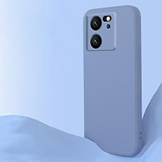 Funda Silicona Ultrafina Goma 360 Grados Carcasa YK6 para Xiaomi Mi 13T 5G Gris Lavanda