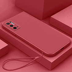 Funda Silicona Ultrafina Goma 360 Grados Carcasa YK6 para Xiaomi POCO M3 Pro 5G Rojo