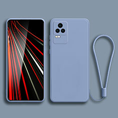 Funda Silicona Ultrafina Goma 360 Grados Carcasa YK6 para Xiaomi Redmi K50 Pro 5G Gris Lavanda