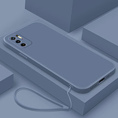 Funda Silicona Ultrafina Goma 360 Grados Carcasa YK6 para Xiaomi Redmi Note 10T 5G Gris Lavanda