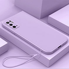 Funda Silicona Ultrafina Goma 360 Grados Carcasa YK6 para Xiaomi Redmi Note 10T 5G Morado