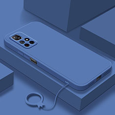 Funda Silicona Ultrafina Goma 360 Grados Carcasa YK6 para Xiaomi Redmi Note 11 5G Azul