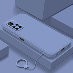 Funda Silicona Ultrafina Goma 360 Grados Carcasa YK6 para Xiaomi Redmi Note 11 5G Gris Lavanda