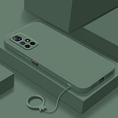 Funda Silicona Ultrafina Goma 360 Grados Carcasa YK6 para Xiaomi Redmi Note 11 5G Verde