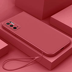 Funda Silicona Ultrafina Goma 360 Grados Carcasa YK6 para Xiaomi Redmi Note 11 SE 5G Rojo