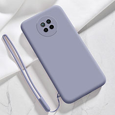 Funda Silicona Ultrafina Goma 360 Grados Carcasa YK6 para Xiaomi Redmi Note 9 5G Gris Lavanda